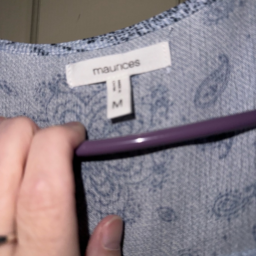 Maurice’s short sleeve blouse M - Picture 3 of 4